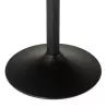 Diseño redondo de la RAYA de comedor en madera y mesa de metal pintado (Ø 120 cm) (negro) - image 28012