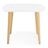 Dining table rectangular Scandinavian style with TRINE (white) wooden extensions - image 28186