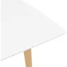 Dining table rectangular Scandinavian style with TRINE (white) wooden extensions - image 28188