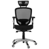 Design and modern office chair ergonomic AXEL (black) fabric to associate with Rattan Office Chairs For A Natural Style