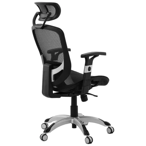 Design and modern office chair ergonomic AXEL (black) fabric to associate with Office Chairs With Armrests For More Comfort