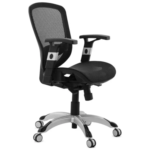 Design and modern office chair ergonomic AXEL (black) fabric to associate with Office Chairs Padded for Optimal Comfort