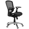 Design and modern office chair ergonomic AXEL (black) fabric to associate with Office Chairs Padded for Optimal Comfort