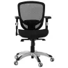 Design and modern office chair ergonomic AXEL (black) fabric to associate with Industrial Office Chairs in Metal and Wood