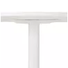 Dining table or desk round design Scandinavian NILS wood and metal painted (O 90 cm) (white) - image 28387