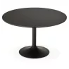 Table de bureau ou repas design ronde ASTA en bois et métal peint (Ø 120 cm) (noir) - image 28394