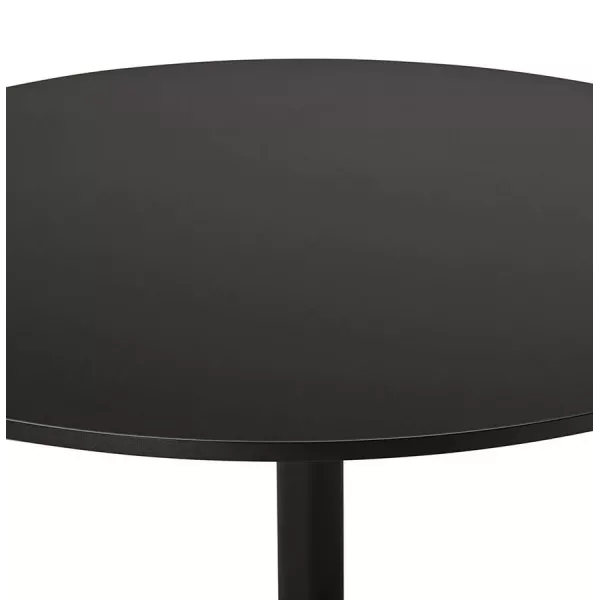 Bürotisch oder Runde Design Mahlzeit ASTA in Holz und Metall lackiert (Ø 120 cm) (schwarz) - image 28396