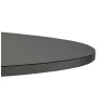 Mesa de comedor o escritorio diseño madera NILS y metal pintado (O 90 cm) (negro) - image 28407