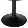 Mesa de comedor o escritorio diseño madera NILS y metal pintado (O 90 cm) (negro) - image 28409