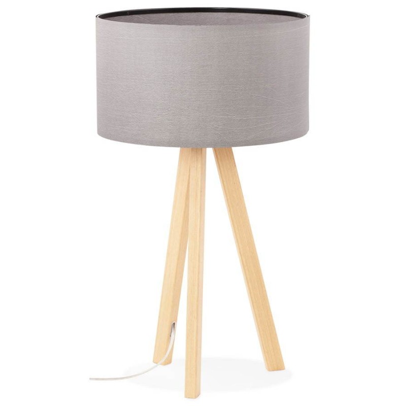 Table lamp TRANI MINI on tripod with shade (grey) - image 28549