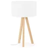 Lamp table on tripod Scandinavian TRANI MINI (white) - image 28563