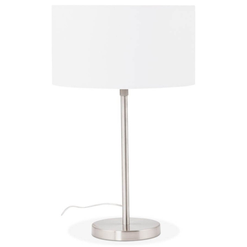 Lampe de table design réglable en hauteur LATIUM en tissu (blanc) - image 28682