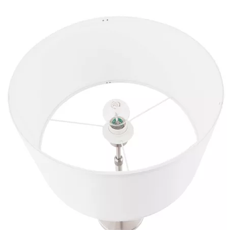 Table lamp design adjustable in height LAZIO in tissue (white) - image 28687