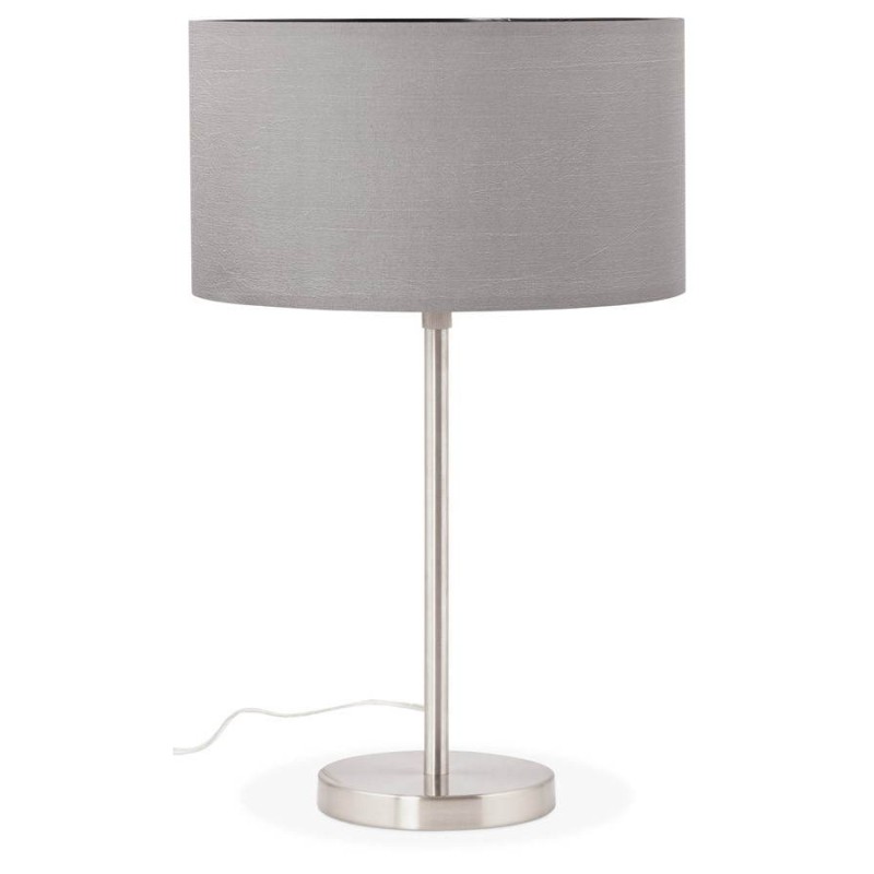 Lampe de table design réglable en hauteur LATIUM en tissu (gris) - image 28694