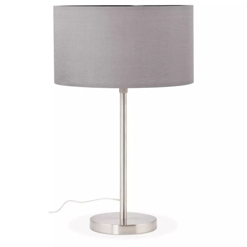 Lampe de table design réglable en hauteur LATIUM en tissu (gris) - image 28694