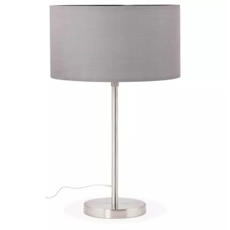 Lampe de table design réglable en hauteur LATIUM en tissu (gris) - image 28694