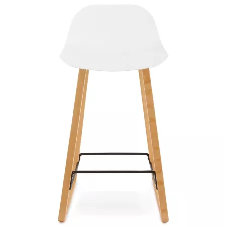 Stool barstool Scandinavian mid-height SCARLETT MINI (white) to associate with Padded Stools For Optimal Comfort