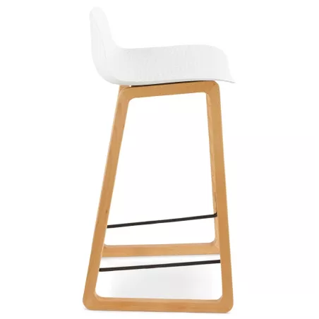 Stool barstool Scandinavian mid-height SCARLETT MINI (white) to associate with Vintage Stools For A Retro Touch