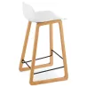 Stool barstool Scandinavian mid-height SCARLETT MINI (white) to associate with Weather Resistant Garden Stools