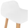 Stool barstool Scandinavian mid-height SCARLETT MINI (white) to associate with Rattan Stools For A Natural Style