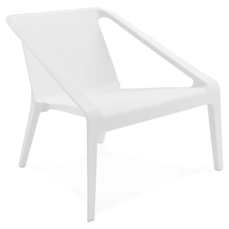 Chair design relax garden SUNY (white) to associate with Padded Garden Armchair For Optimal Comfort