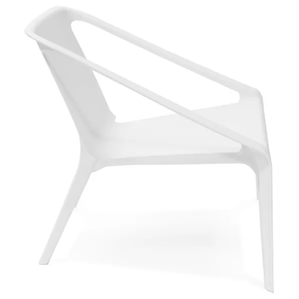 Chair design relax garden SUNY (white) to associate with Stackable Garden Armchair to Save Space