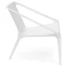 Chair design relax garden SUNY (white) to associate with Stackable Garden Armchair to Save Space