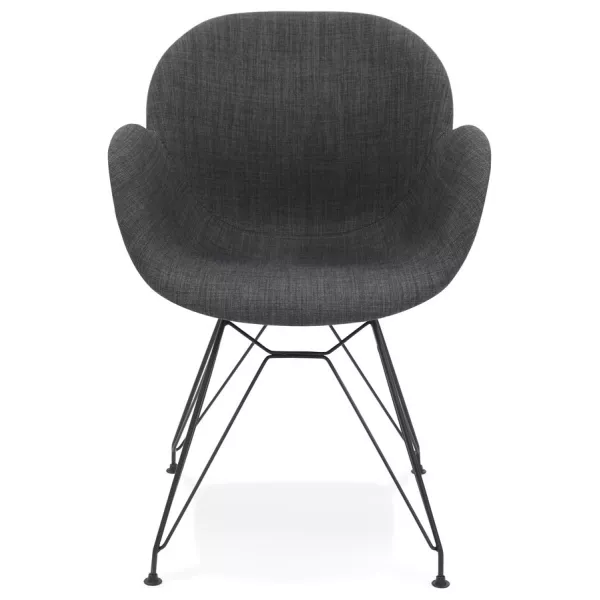 Design chair TOM industrial style fabric (dark gray) - image 29160