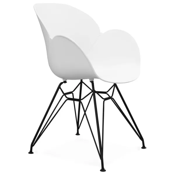 Design chair TOM industrial style (white) polypropylene - image 29185