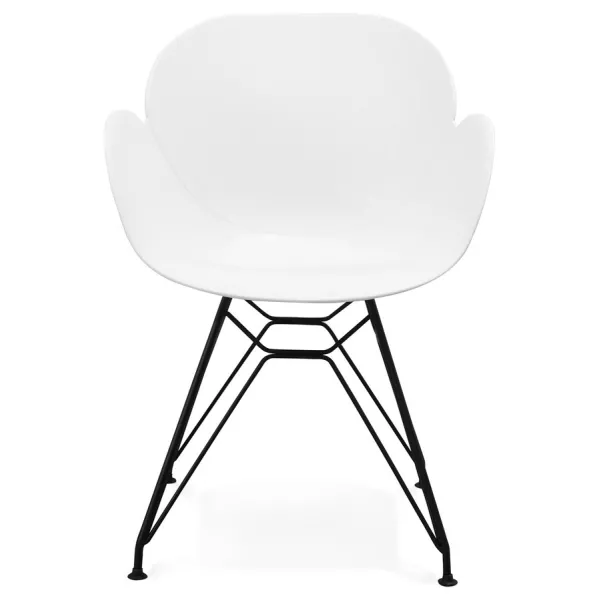 Design chair TOM industrial style (white) polypropylene - image 29186