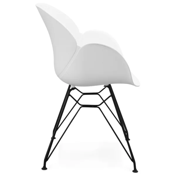 Design chair TOM industrial style (white) polypropylene - image 29187