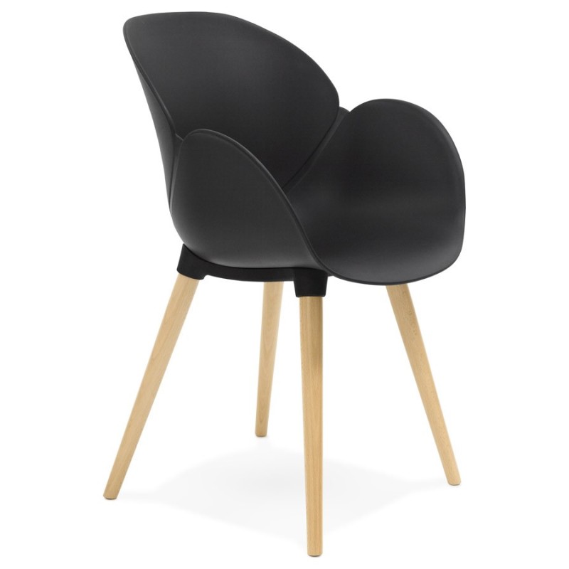 Design chair style Scandinavian LENA polypropylene (black) - image 29212