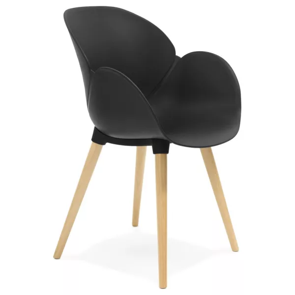 Chaise design style scandinave LENA en polypropylène (noir) - image 29212