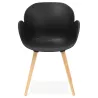 Chaise design style scandinave LENA en polypropylène (noir) - image 29213