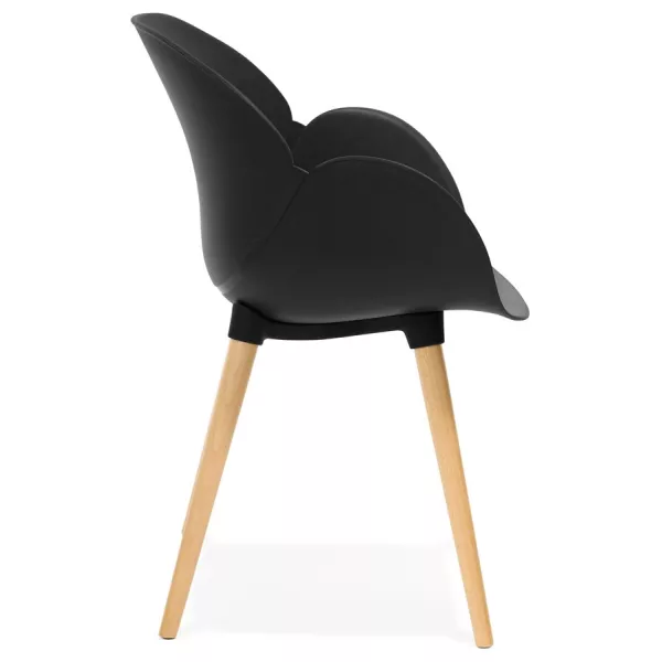 Chaise design style scandinave LENA en polypropylène (noir) - image 29214