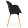 Chaise design style scandinave LENA en polypropylène (noir) - image 29214