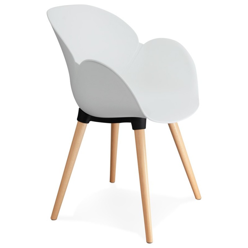 Chaise design style scandinave LENA en polypropylène (blanc) - image 29224