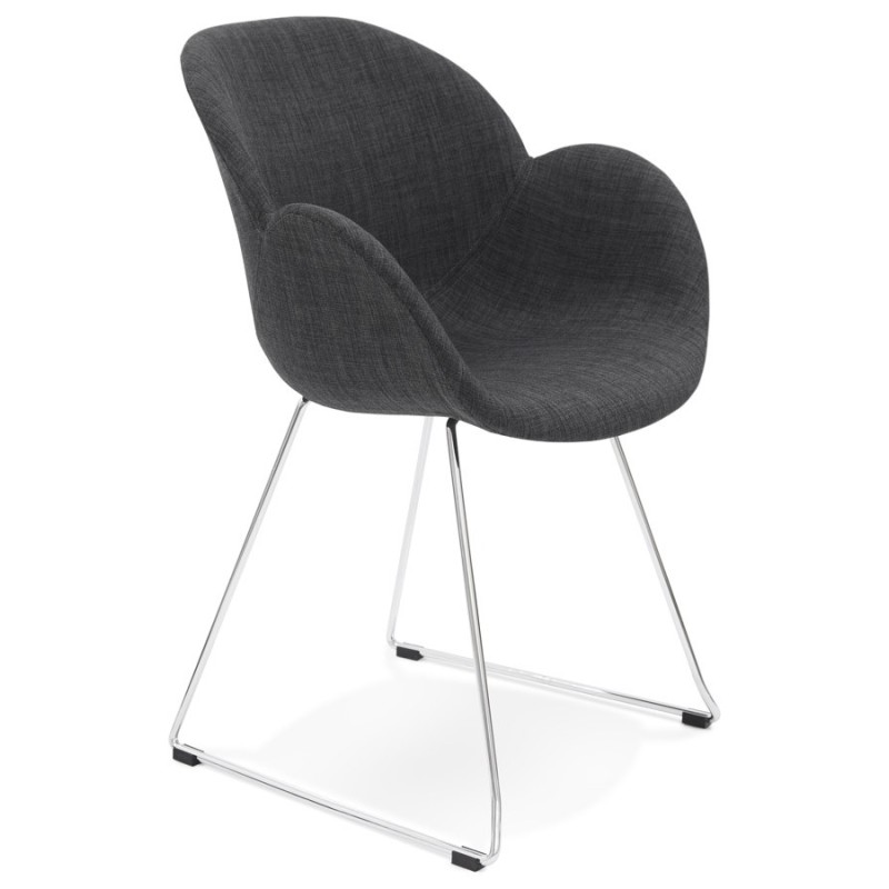 Design chair foot tapered ADELE fabric (dark gray) - image 29236