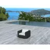 Garden SALOU in woven resin (black, white/ecru cushions) Chair - image 29886