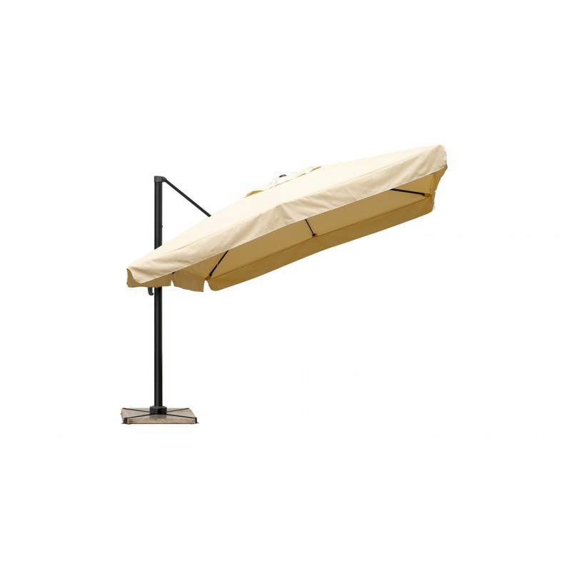 Sonnenschirm deportiert Quadrat mit Belüftung 3 m x 3 m Caesar (Beige) - image 30072