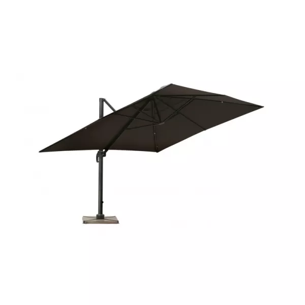 Parasol deported with ventilation 3 m x 4 m LEONIE (gray) - image 30086