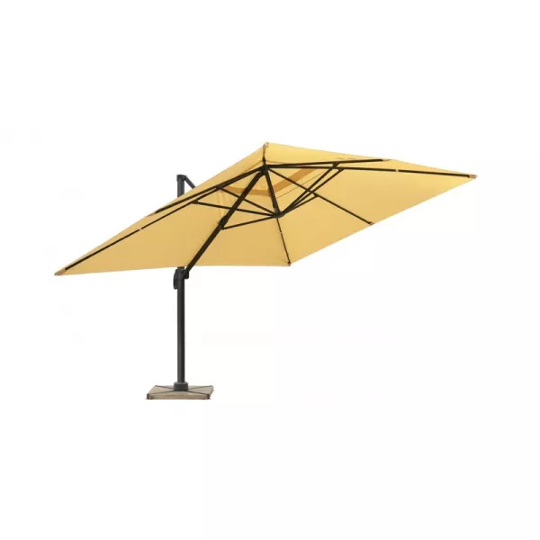 Parasol deported with ventilation 3 m x 4 m LEONIE (beige) - image 30092