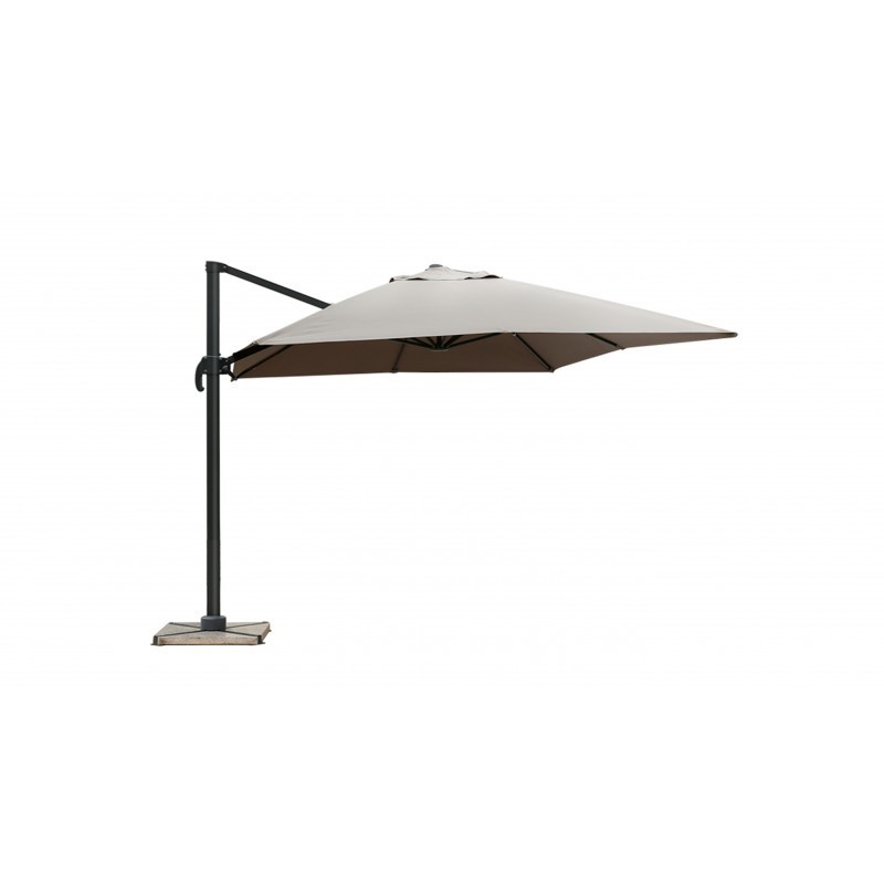 Parasol déporté avec ventilation 3m x 4m LEONIE (taupe) - image 30100