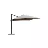 Parasol deportado con ventilación 3 m x 4 m LEONIE (topo) - image 30100