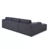 Corner sofa design left 4 side seats with Ma chaise in fabric (dark gray) - image 30386