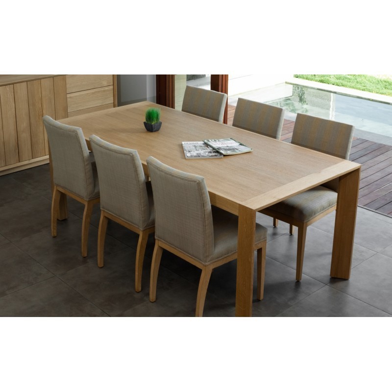 Comedor rectangular (200x95cmx76cm) roble JASON (roble natural) - image 30433