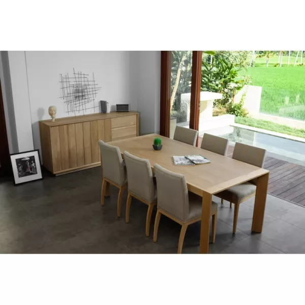 Dining room rectangular (200x95cmx76cm) JASON solid oak (natural oak) - image 30436