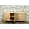 Buffet design low row 2 doors 3 drawers JASON solid oak (natural oak) - image 30482