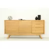 Retro Scandinavian buffet 2 doors 3 drawers AARON (natural) massive teak - image 30510