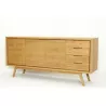 Retro Scandinavian buffet 3 doors 4 drawers AARON (natural) massive teak - image 30524